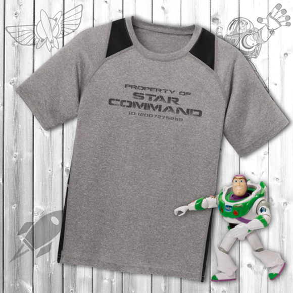New Hand Printed Kids Small Buzz Lightyear Star Command Crew Movie T-Shirt Tee - Picture 1 of 5
